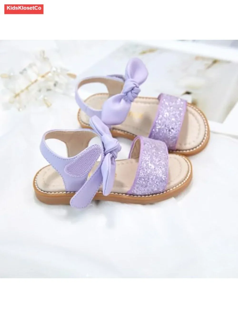 Toddler Girls Sandals Anti-Slip TPR Sole Magic Paste
